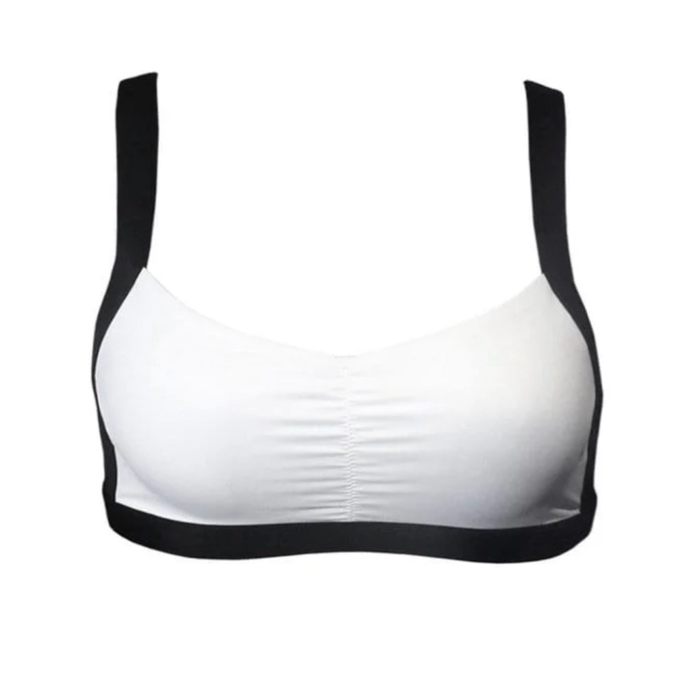 Hamade Activewear white and black top - Picture 4 of 5